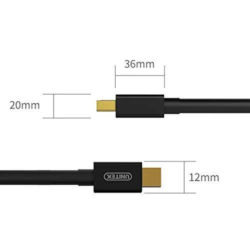 UNITEK Y-C612BK Unitek kabelis miniDisplayPort į DisplayPort M/M, 3m Y-C612BK