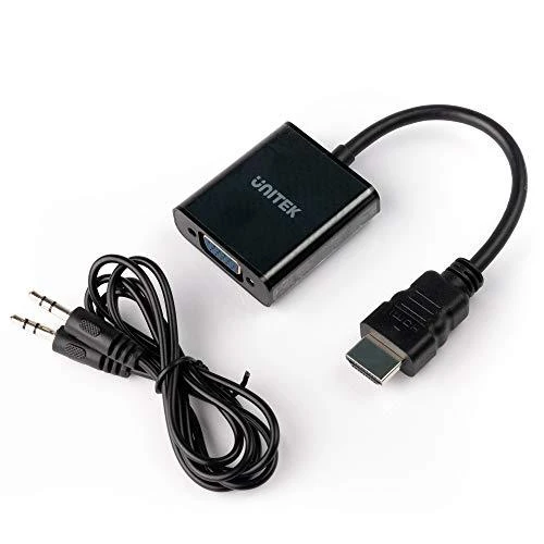 Unitek HDMI į VGA adapteris su garso jungtimi