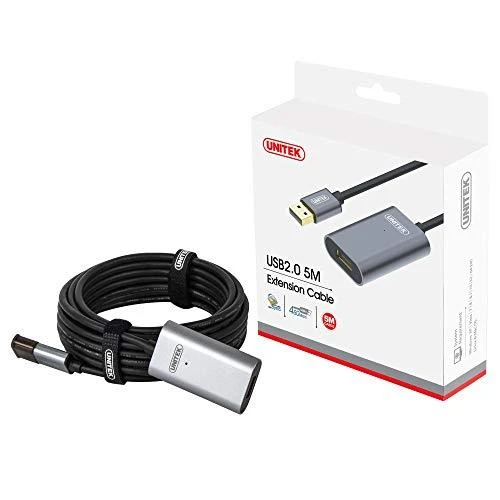 UNITEK Y-274 Unitek Cable USB 2.0 Active Extension 20m Alu. Y-274