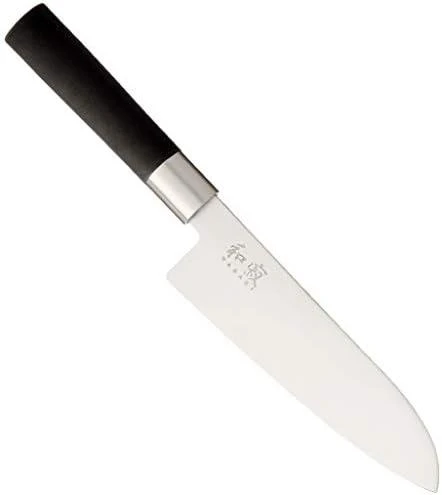 Japoniško plieno peilis KAI Wasabi juodas DM6716S peilis 16,5 cm ašmenys