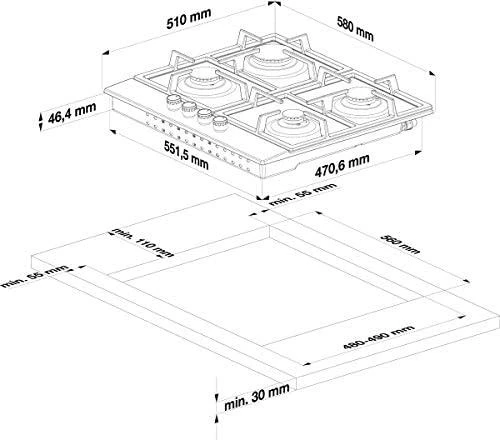Kaitlentė Plate gas Beko HILW64122SW (4 fields, baltos spalvos)