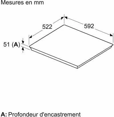 Įmontuojama indukcinė kaitlentė Bosch Serija 6, PIX61RHC1E, 60 cm