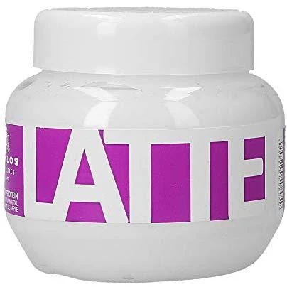 Kallos Cosmetics Latte Hair Mask kaukė sausiems, chemiškai pažeistiems plaukams, 275 ml