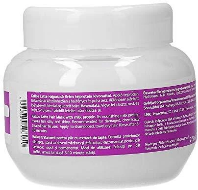 Kallos Cosmetics Latte Hair Mask kaukė sausiems, chemiškai pažeistiems plaukams, 275 ml