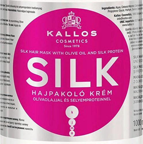 Kaukė sausiems plaukams Kallos SILK Hair Mask 1000 ml