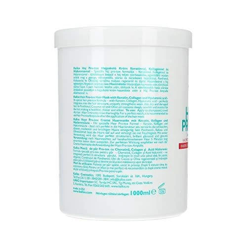 Plaukus stiprinanti ir maitinanti kaukė Kallos Hair Pro-Tox Mask 1000ml
