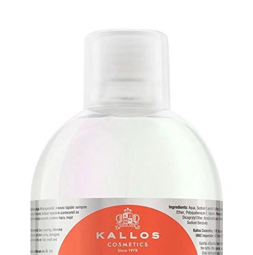 Pažeistų plaukų šampūnas Kallos OMEGA Rich Regenerating Šampūnas 1000 ml