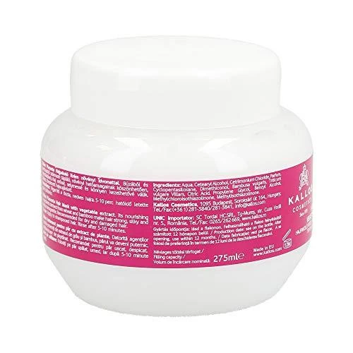 Kaukė sausiems pažeistiems plaukams Kallos Placenta Hair Mask 275ml