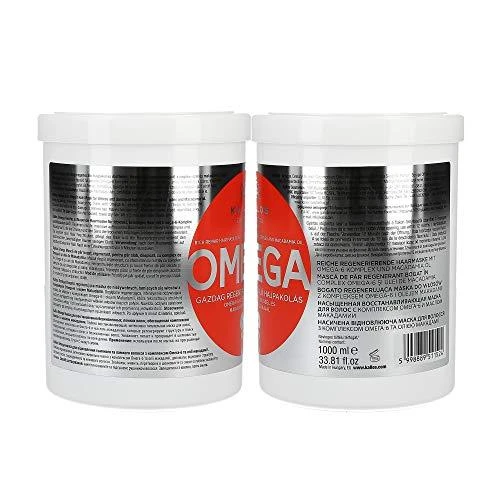 Kaukė sausiems pažeistiems plaukams Kallos OMEGA Rich Repair Hair Mask 1000 ml