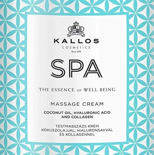 Masažinis kremas Kallos SPA Massage Kreminis 1000 ml