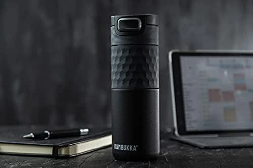 Kambukka Termo puodelis Etna Grip 500 ml, Black Steel