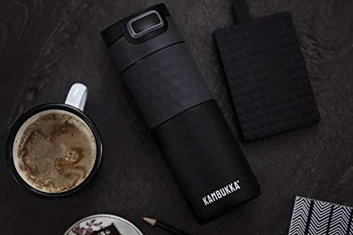 Kambukka Termo puodelis Etna Grip 500 ml, Black Steel