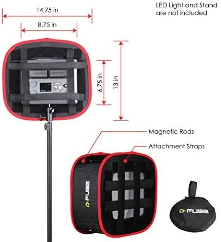 Šviesdėžė Softbox D-Fuse for LED panels 16 x 22 cm