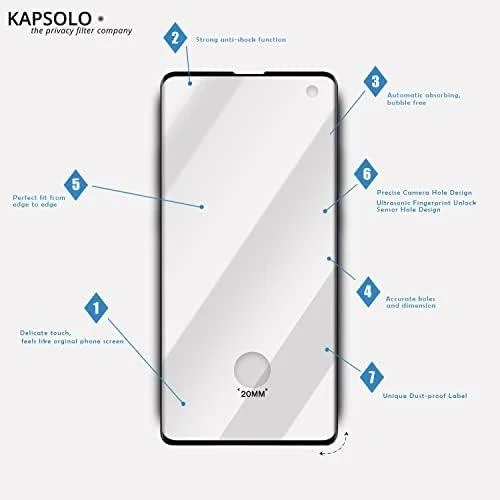 KAPSOLO grūdinto stiklo iPhone 12 mini ekrano apsauga