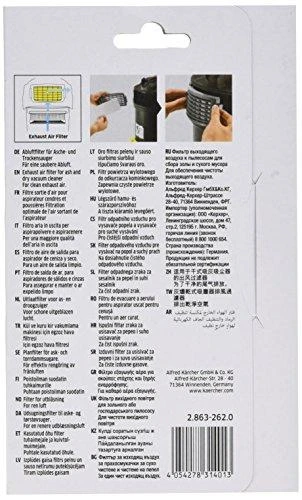 Karcher oro filtras AD 4 pelenų siurbliui, 2 vnt