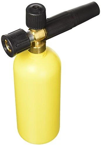 Karcher putų purkštuvas su geltonu talpos buteliu