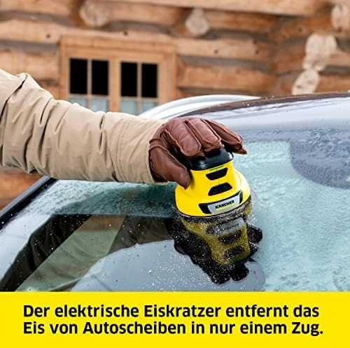 Kärcher EDI 4 elektrinis ledo grandiklis ant automobilio stiklo