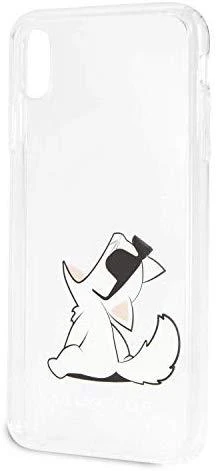 Karl Lagerfeld KLHCI65CFNRC Apple iPhone Xs Max kietas dėklas skaidrus Choupette Fun