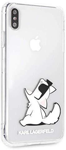 Karl Lagerfeld KLHCI65CFNRC Apple iPhone Xs Max kietas dėklas skaidrus Choupette Fun