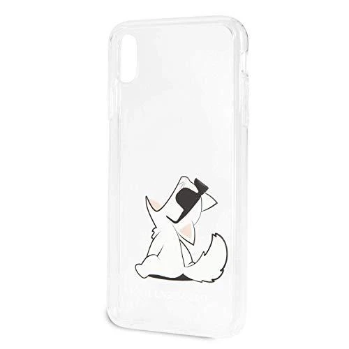 Karl Lagerfeld KLHCI65CFNRC Apple iPhone Xs Max kietas dėklas skaidrus Choupette Fun