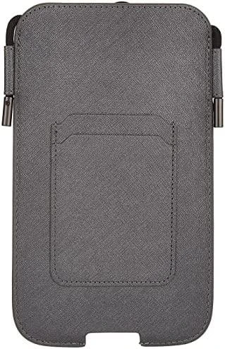 Karl Lagerfeld Torebka KLHCP12LOPHKCG6,7″ pilkos spalvos kietas dėklas Saffiano Ikonik Karl&Choupette Head
