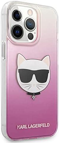 Dėklas Karl Lagerfeld HARDCASE KLHCP13LCTRP IPHONE 13 PRO CHOUPETTE HEAD Rožinis
