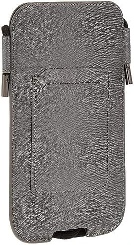 Karl Lagerfeld Torebka KLHCP12MOPHKCG 6,1″ pilkos spalvos kietas dėklas Saffiano Ikonik Karl&Choupette Head
