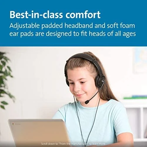 Kensington Classic Laidinės ausinės, USB-A, Juoda