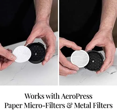 AeroPress Flow Control Lašelinis Cap Kavos aparatas cover Juodas