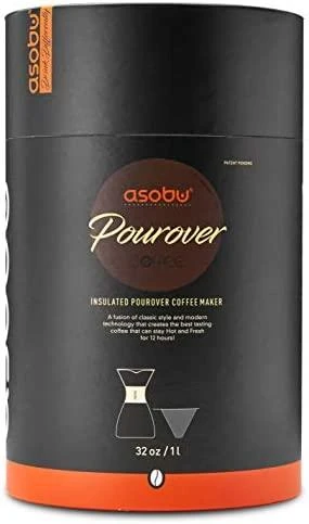 Asobu Pour Over Juodas/Juodas 6 cups