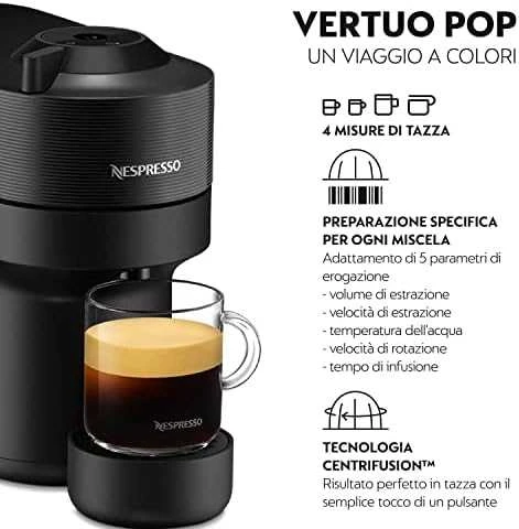 Kavos aparatas DELONGHI Nespresso ENV90.B VERTUO POP kapsulinis kavos virimo aparatas