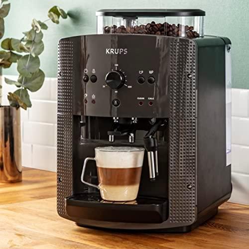 Kavos aparatas Krups | | EA810B70 | Slėgis 15 bar | Su pieno plakikliu | Automatinis | Juodas