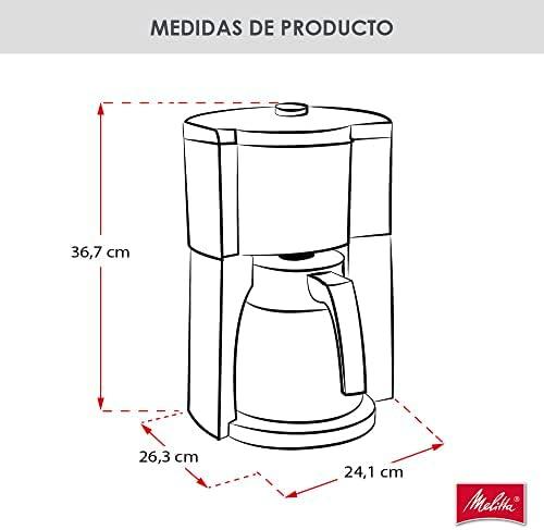 Kavos Aparatas - Melitta 1025-18 10 Puodelių Sidabrinis/Juodas