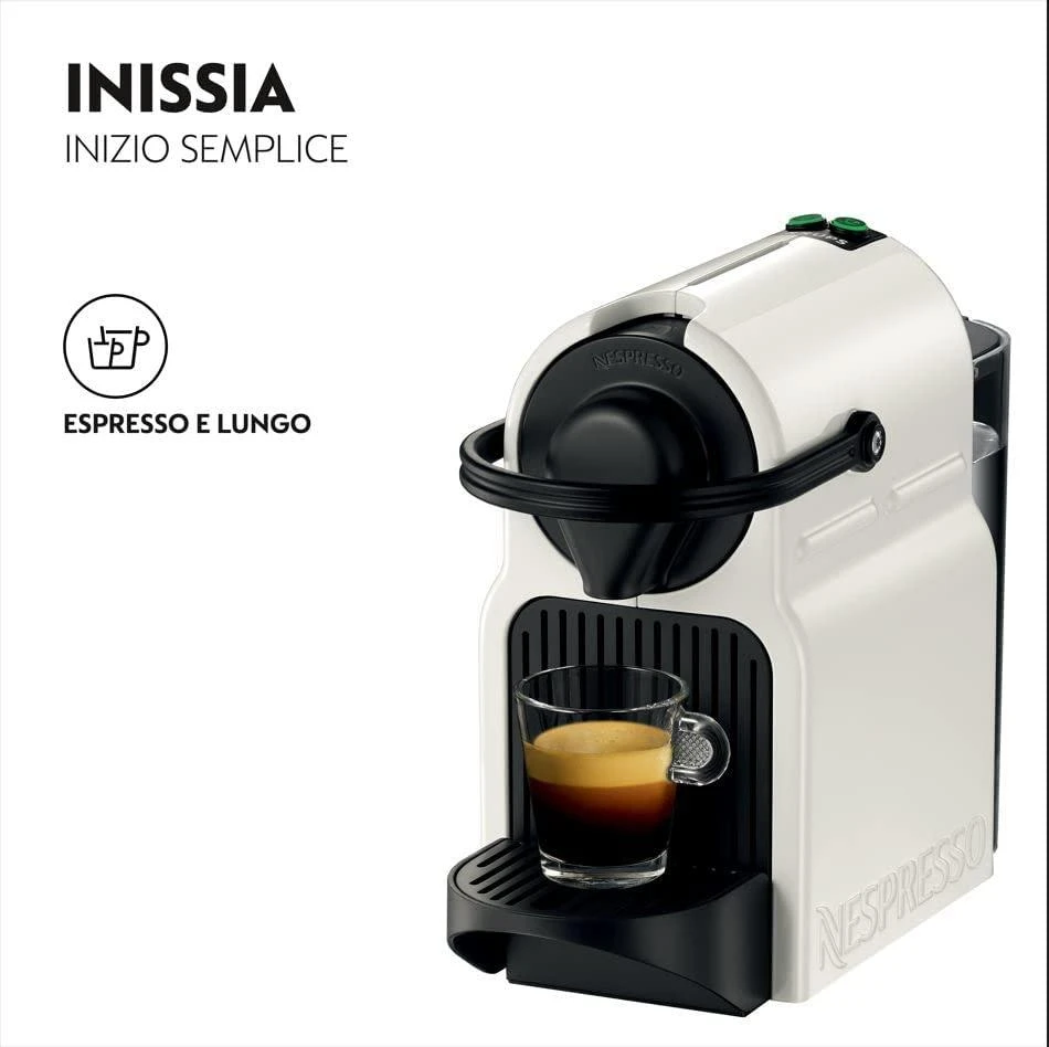 Kavos aparatas Krups XN1001 Inissia Nespresso Slėgis 19 bar, kapsulinis kavos virimo aparatas, 1260 W, Baltas