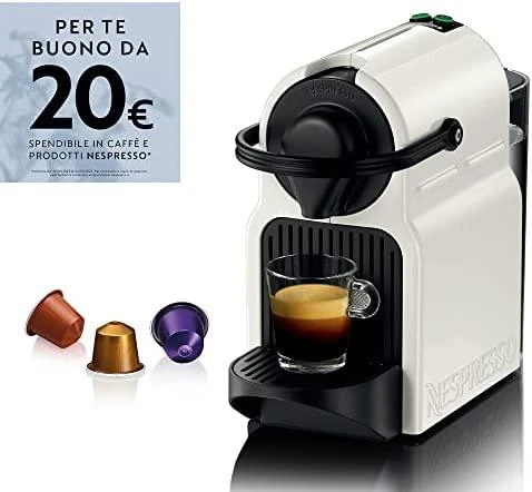 Kavos aparatas Krups XN1001 Inissia Nespresso Slėgis 19 bar, kapsulinis kavos virimo aparatas, 1260 W, Baltas