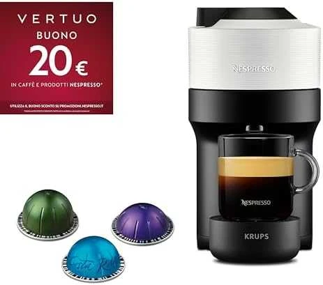 Kavos aparatas Krups Nespresso XN920110 Vertuo Pop kokoso baltas