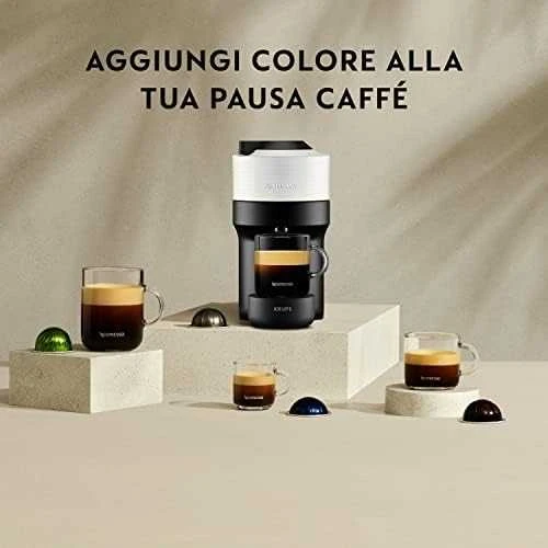 Kavos aparatas Krups Nespresso XN920110 Vertuo Pop kokoso baltas