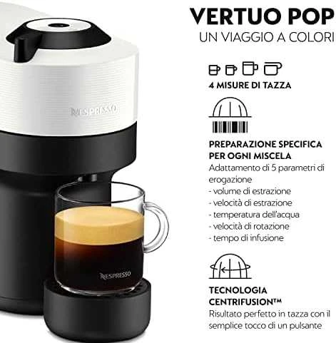 Kavos aparatas Krups Nespresso XN920110 Vertuo Pop kokoso baltas