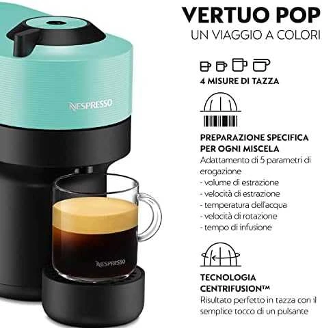 Kavos aparatas Krups Nespresso XN920410 Vertuo Pop aqua mint