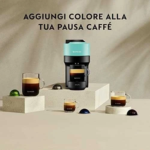 Kavos aparatas Krups Nespresso XN920410 Vertuo Pop aqua mint