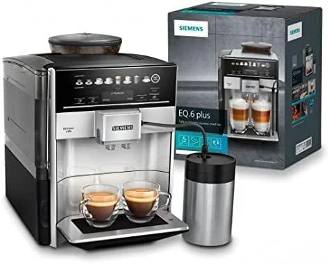 Kavos aparatas SIEMENS TE653M11RW Slėgis 15 bar, Su pieno plakikliu, Automatinis, Sidabrinis/Juodas