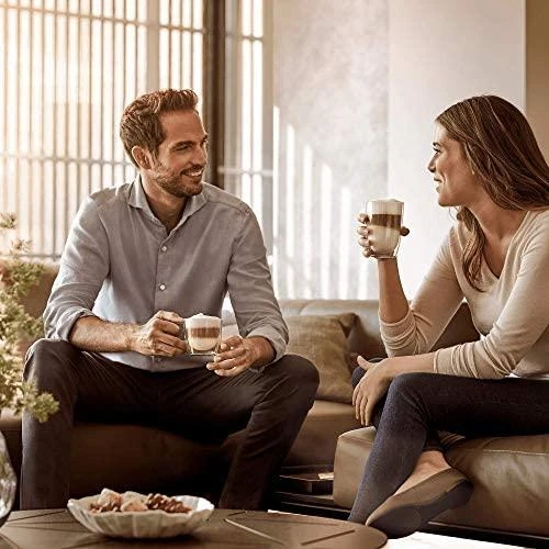 SIEMENS Kavos aparatas TE655203RW Slėgis 15 bar, Su pieno plakikliu, Automatinis, 1500 W, Juodas/ stainless steel
