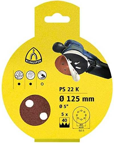KLINGSPOR SAVIKAMPIS TRIKAMPIS ABRAZYVINIS DISKAS 96mm PS22K storio. 60 GLS15 /50 vnt.