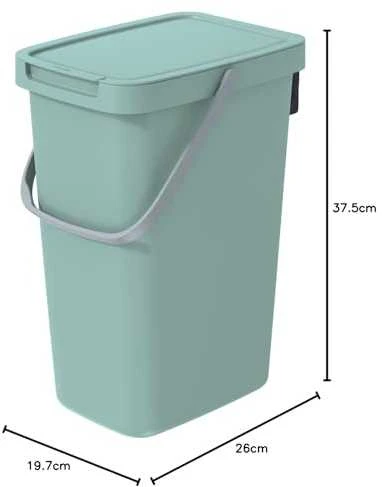 Šiukšliadėžė Prosperplast NHW12-5575C, 12 l l, žalia