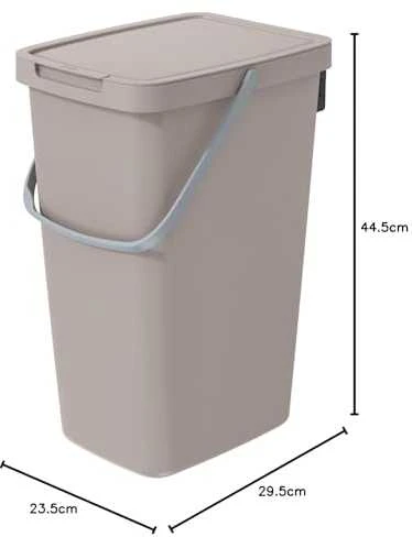Prosperplast Krepšys SYSTEMA Q šiukšliadėžė - šviesiai ruda, 20 l. Keden