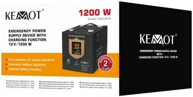 Nepertraukiamo maitinimo šaltinis 1200W 12V/230Vac KEMOT PROsinus-1200