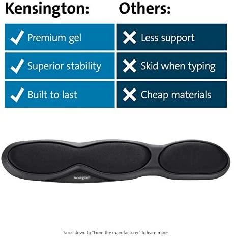 Klaviatūra Kensington 62385 atrama riešui Juoda