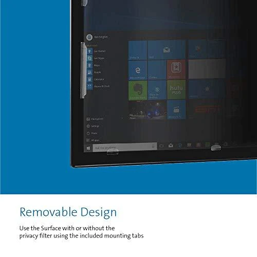 „Kensington“ privatumo filtras, 2 krypčių, nuimamas, skirtas „Microsoft Surface Go“