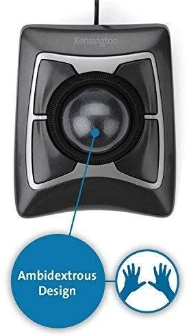 Leitz Kensington Expert Pelė kompiuterinė pelė USB Rodomasis rutuliukas Abiems rankoms
