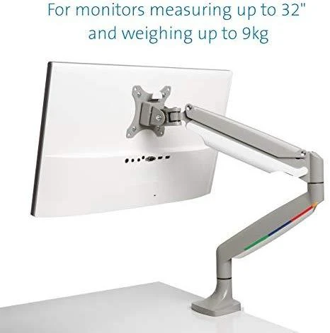 Leitz Kensington K55470EU stalinis plokščiųjų ekranų laikiklis 81,3 cm (32") Gnybtas / varžtai Pilka, Sidabras